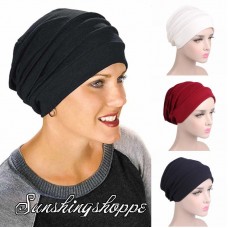 Mujer Elastic Hat Chemo Cap Hair Loss Beanie Headwrap Muslim Hijab Turban Scarf  eb-99485974